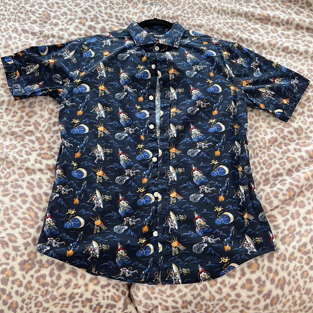 Murano men’s slim fit button down, M